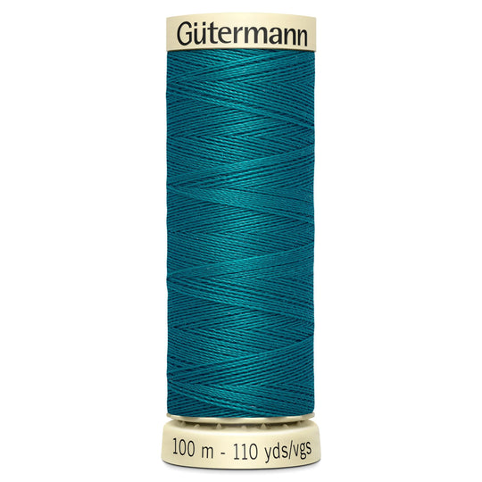 Gutermann Sew All Polyester Sewing Thread - 100m/110 yards - 189 - Blue Green