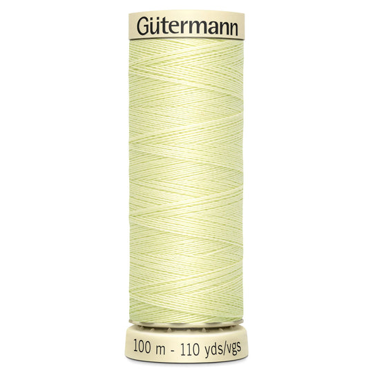 Gutermann Sew All Polyester Sewing Thread - 100m/110 yards - 292 - Light Green