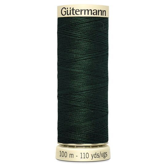 Gutermann Sew All Polyester Sewing Thread - 100m/110 yards - 472 - Dark Green