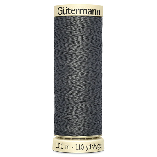 Gutermann Sew All Polyester Sewing Thread - 100m/110 yards - 702 - Grey
