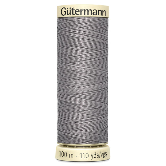 Gutermann Sew All Polyester Sewing Thread - 100m/110 yards - 493 - Grey
