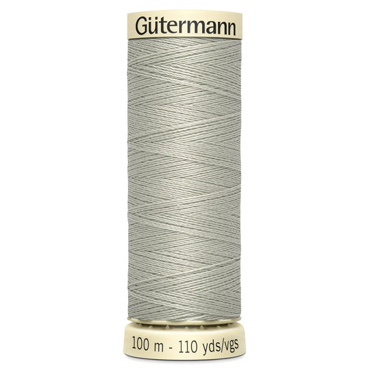 Gutermann Sew All Polyester Sewing Thread - 100m/110 yards - 854 - Grey