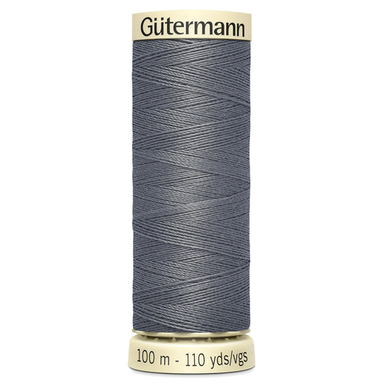 Gutermann Sew All Polyester Sewing Thread - 100m/110 yards - 497 - Grey
