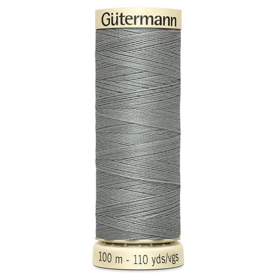Gutermann Sew All Polyester Sewing Thread - 100m/110 yards - 634 - Grey