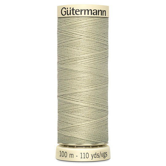 Gutermann Sew All Polyester Sewing Thread - 100m/110 yards - 503 - Green/Beige