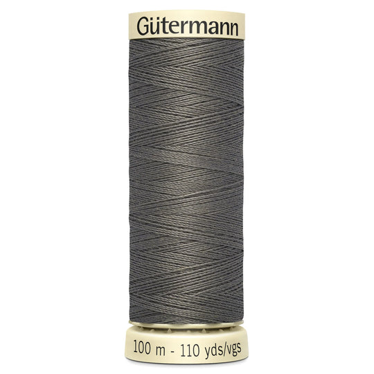 Gutermann Sew All Polyester Sewing Thread - 100m/110 yards - 35 - Grey