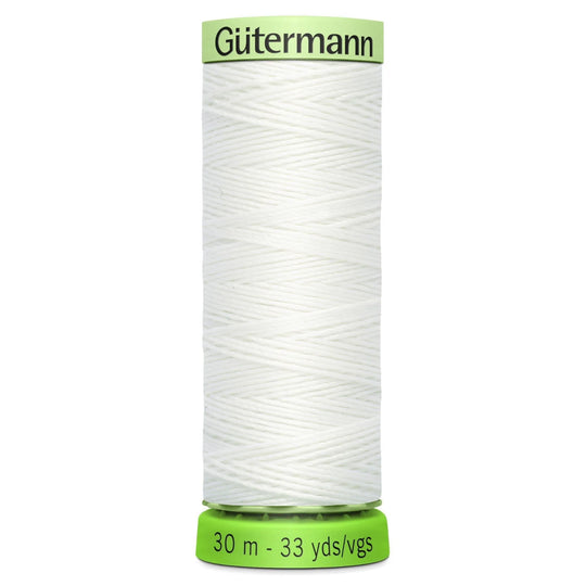 Gutermann Top Stitch - All Polyester Sewing Thread  - 30m/33yds - 800 - White