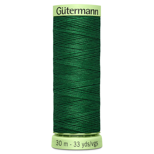Gutermann Top Stitch - All Polyester Sewing Thread  - 30m/33yds - 237 - Green