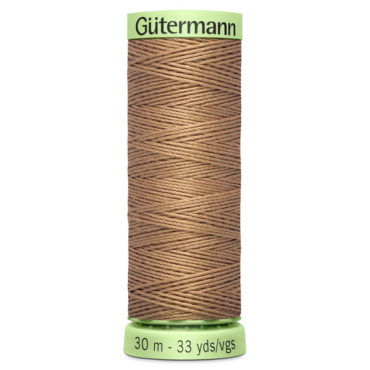 Gutermann Top Stitch - All Polyester Sewing Thread  - 30m/33yds - 139 - Mid Brown