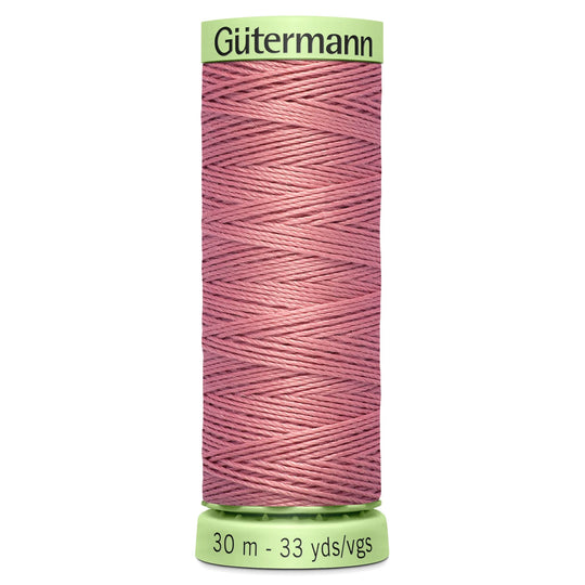 Gutermann Top Stitch - All Polyester Sewing Thread  - 30m/33yds - 473 - Dusky Pink