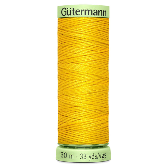 Gutermann Top Stitch - All Polyester Sewing Thread  - 30m/33yds - 106 - Yellow