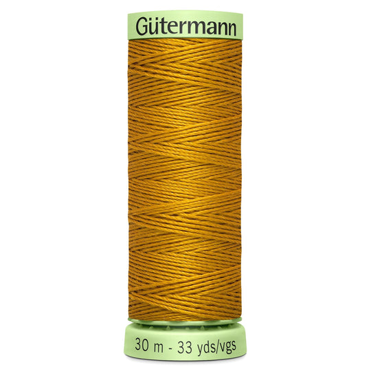 Gutermann Top Stitch - All Polyester Sewing Thread  - 30m/33yds - 412 - Gold