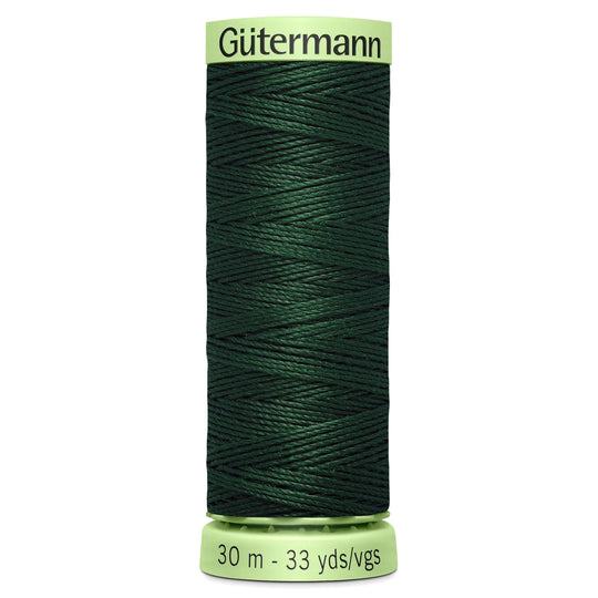Gutermann Top Stitch - All Polyester Sewing Thread  - 30m/33yds - 472 - Bottle Green