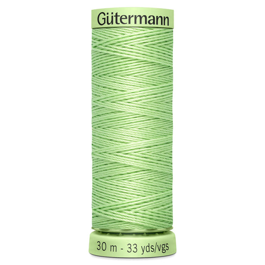 Gutermann Top Stitch - All Polyester Sewing Thread  - 30m/33yds - 152 - Light Green
