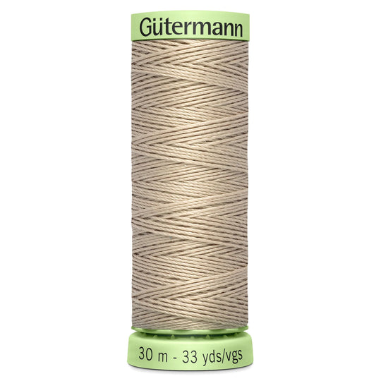 Gutermann Top Stitch - All Polyester Sewing Thread  - 30m/33yds - 722 - Biscuit