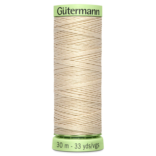 Gutermann Top Stitch - All Polyester Sewing Thread  - 30m/33yds - 169 - Ecru