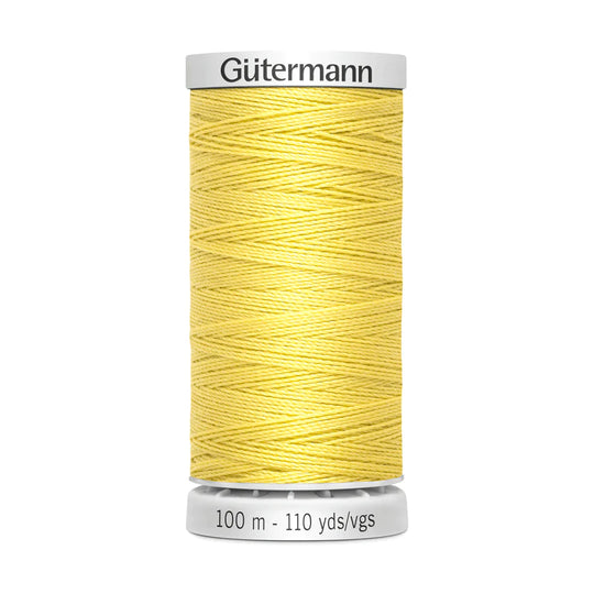 Gutermann Top Extra Strong - All Polyester Sewing Thread  - 100m/110yds - 327 - Pale Yellow