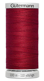 Gutermann Top Extra Strong - All Polyester Sewing Thread  - 100m/110yds - 46 - Red
