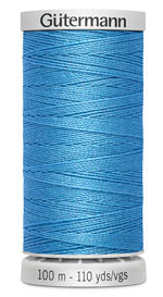 Gutermann Top Extra Strong - All Polyester Sewing Thread  - 100m/110yds - 197 - Blue