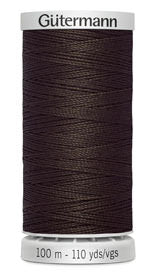 Gutermann Top Extra Strong - All Polyester Sewing Thread  - 100m/110yds - 696 - Dark Brown