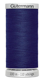 Gutermann Top Extra Strong - All Polyester Sewing Thread  - 100m/110yds - 339 - Dark Blue