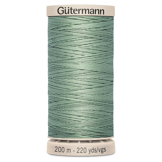 Gutermann Hand Stitching Thread - 100% Cotton Sewing Thread  - 200m/220yds - 8816 - Light Green