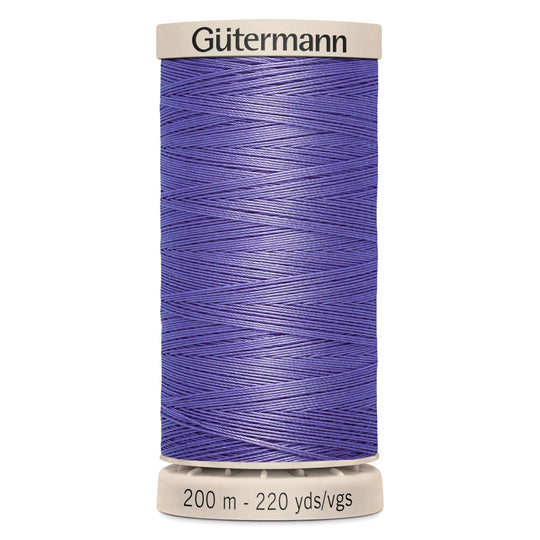 Gutermann Hand Stitching Thread - 100% Cotton Sewing Thread  - 200m/220yds - 4434 - Light Purple