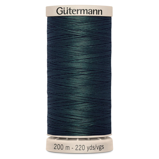 Gutermann Hand Stitching Thread - 100% Cotton Sewing Thread  - 200m/220yds - 8113 - Green