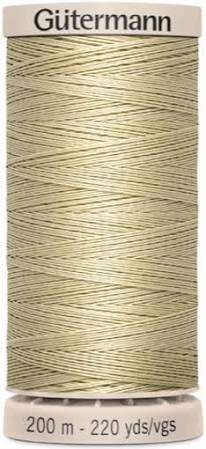 Gutermann Hand Stitching Thread - 100% Cotton Sewing Thread  - 200m/220yds - 928 - Natural