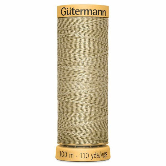 Gutermann Natural Cotton - 100m/110yds - 100% cotton - 927 - Dark Cream