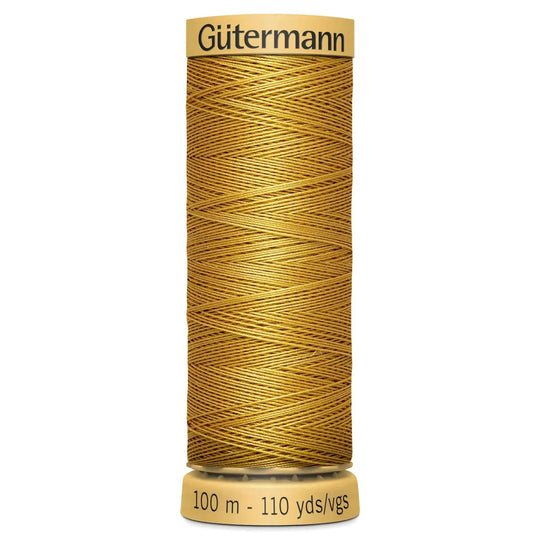 Gutermann Natural Cotton - 100m/110yds - 100% cotton - 956 - Golden