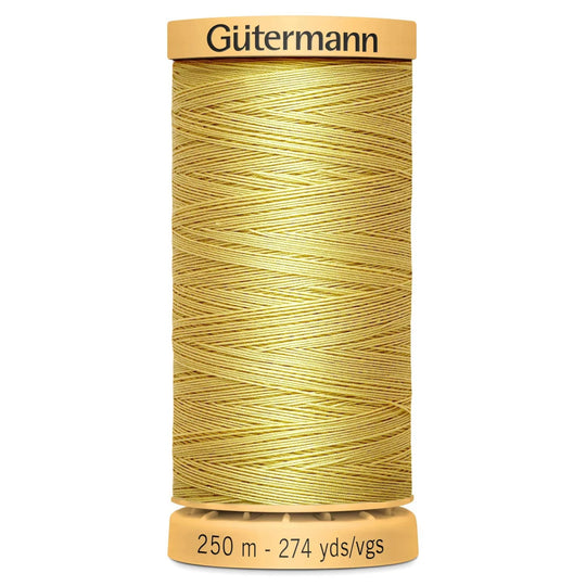 Gutermann Natural Cotton - 100m/110yds - 100% cotton - 758 - Light Yellow