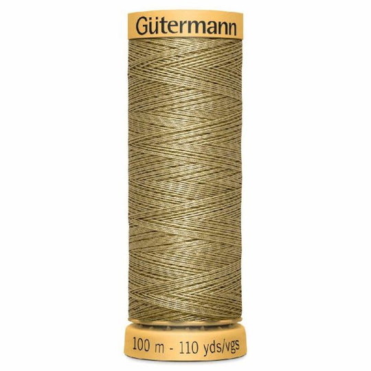 Gutermann Natural Cotton - 100m/110yds - 100% cotton - 826 - Light Coffee