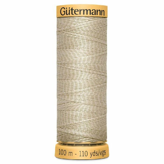 Gutermann Natural Cotton - 100m/110yds - 100% cotton - 718 - Light Beige