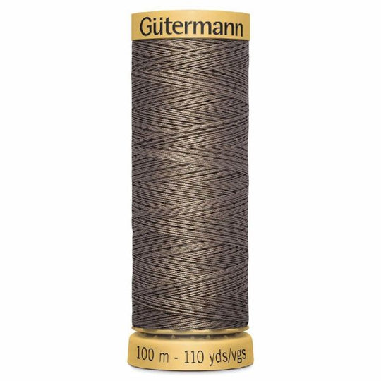 Gutermann Natural Cotton - 100m/110yds - 100% cotton - 1225 - Light Brown