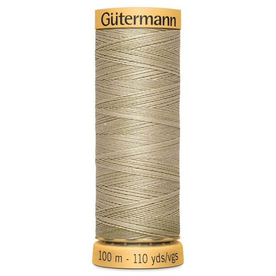 Gutermann Natural Cotton - 100m/110yds - 100% cotton - 1017 - Beige