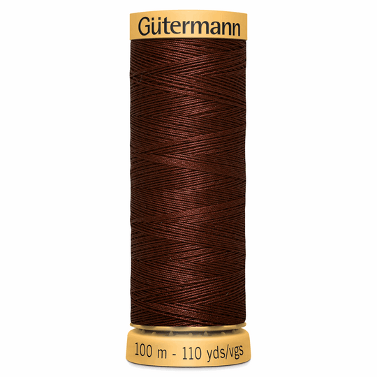 Gutermann Natural Cotton - 100m/110yds - 100% cotton - Burgundy 4750