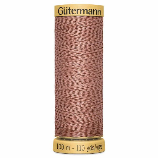 Gutermann Natural Cotton - 100m/110yds - 100% cotton - Mid Pink 2626