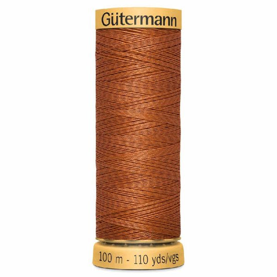 Gutermann Natural Cotton - 100m/110yds - 100% cotton - Salmon Orange 1955