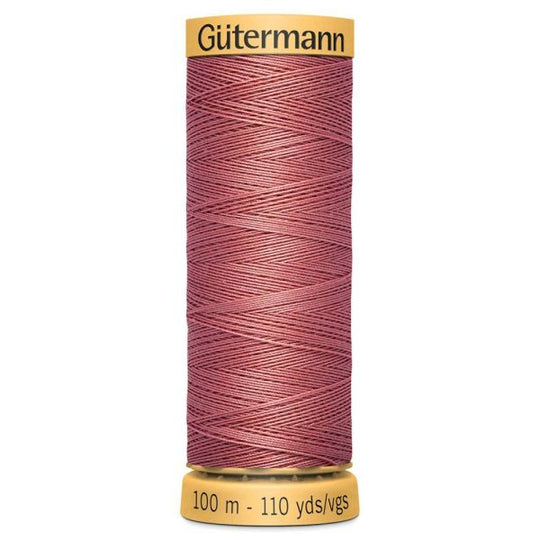 Gutermann Natural Cotton - 100m/110yds - 100% cotton - Pink - 2346