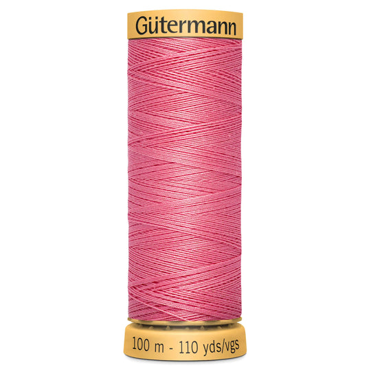 Gutermann Natural Cotton - 100m/110yds - 100% cotton - 5128 - Candy Pink