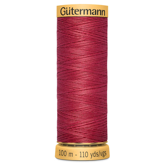 Gutermann Natural Cotton - 100m/110yds - 100% cotton - 2454 Mid Pink