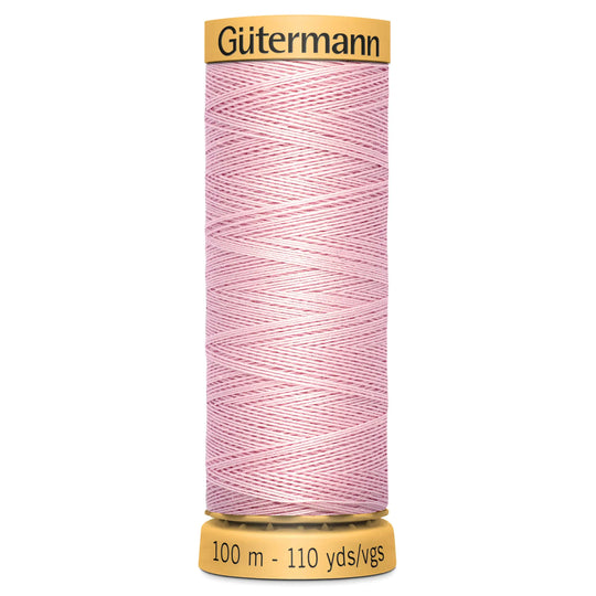 Gutermann Natural Cotton - 100m/110yds - 100% cotton - 6044 - Light Pink