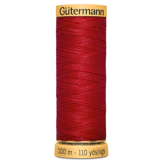 Gutermann Natural Cotton - 100m/110yds - 100% cotton - 2074 - Red
