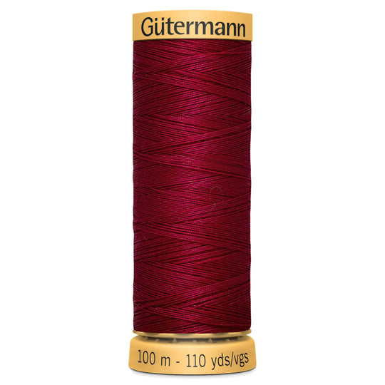 Gutermann Natural Cotton - 100m/110yds - 100% cotton - 2653 - Cerise
