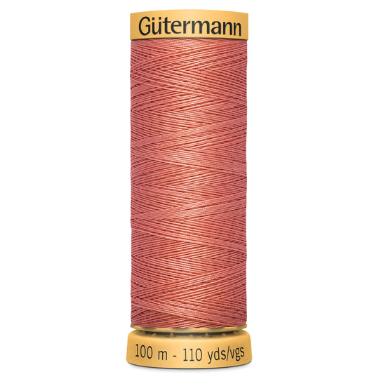 Gutermann Natural Cotton - 100m/110yds - 100% cotton - 2156 - Salmon