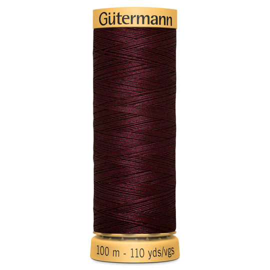 Gutermann Natural Cotton - 100m/110yds - 100% cotton - 3032 - Plum