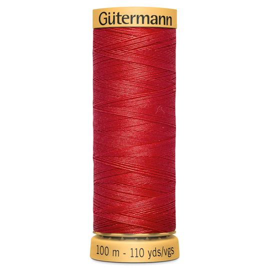 Gutermann Natural Cotton - 100m/110yds - 100% cotton - 1974 - Bright Coral