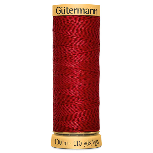 Gutermann Natural Cotton - 100m/110yds - 100% cotton - 2364 - Crimson