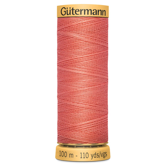 Gutermann Natural Cotton - 100m/110yds - 100% cotton - 2166 - Light Coral